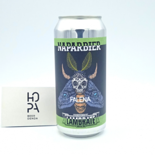 NAPARBIER & LAMBRATE Falena Lata 44cl - Hopa Beer Denda