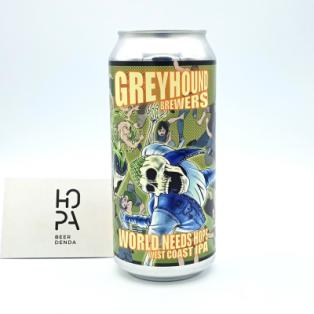 GREYHOUND World Needs Hops Lata 44cl 