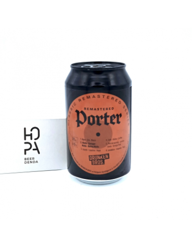 DRUNKEN BROS Remastered Porter Lata 33cl