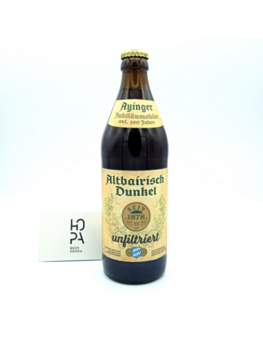 AYINGER Altbairisch Dunkel Unfiltered Botella 50cl